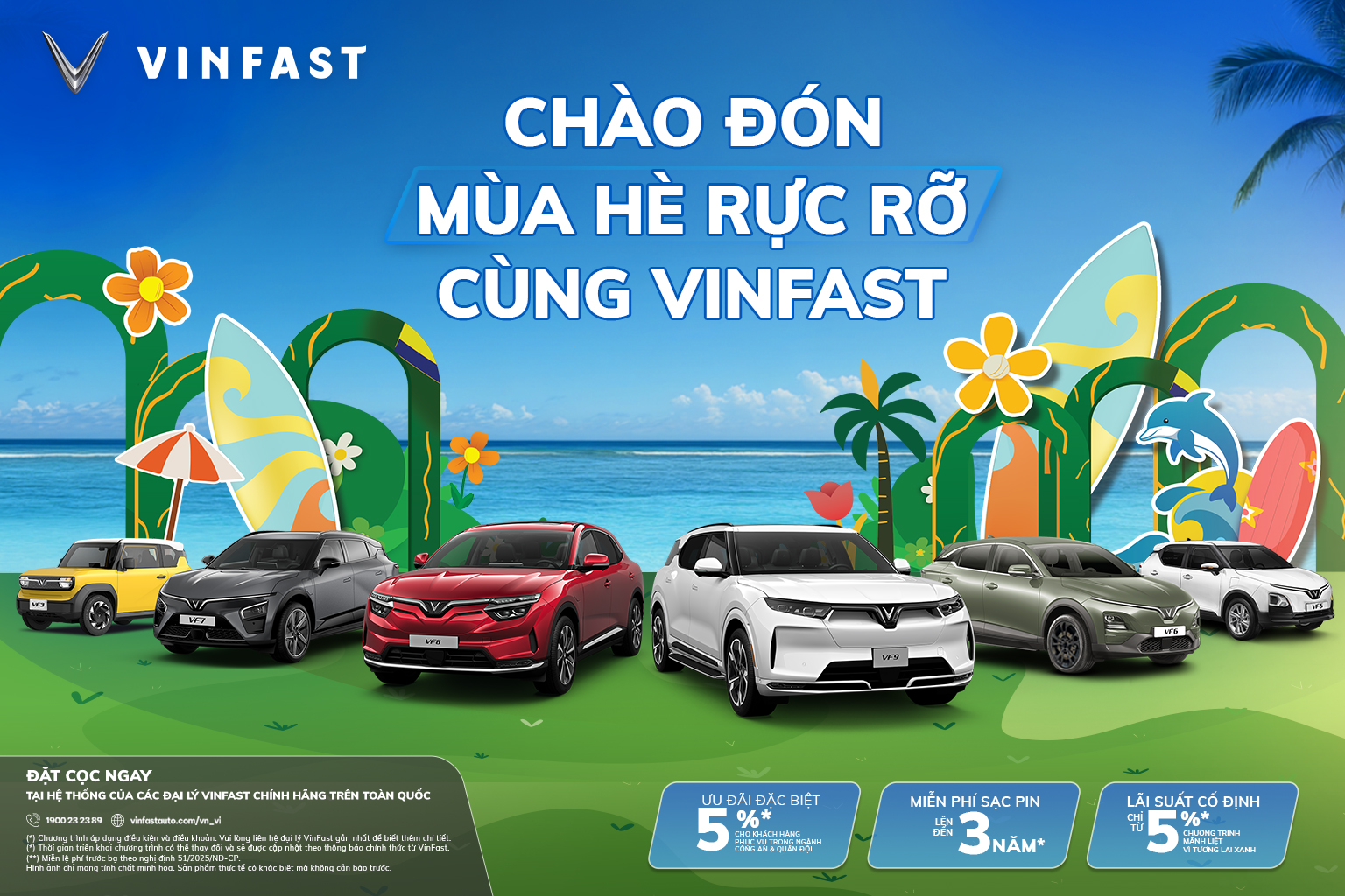 Chào đón mùa hè rực rỡ cùng VinFast